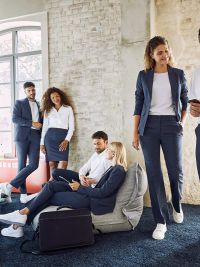 Jeans Kochhose Damen Grau